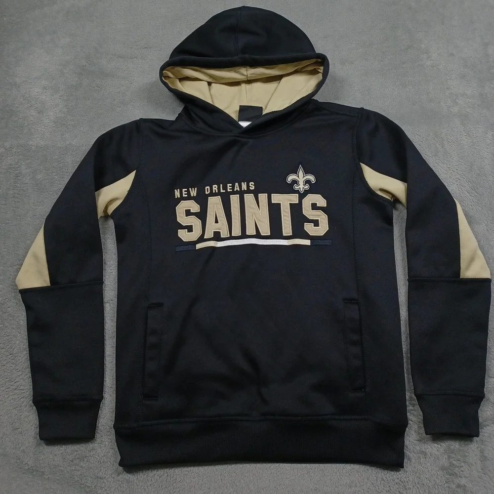 New Orleans‎ Saints Hoodie Youth Medium Black NFL Football Casual